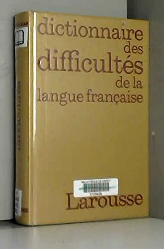Dictionnaire des difficultés de la Langue française