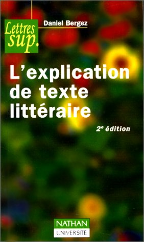 L'Explication de texte littéraire