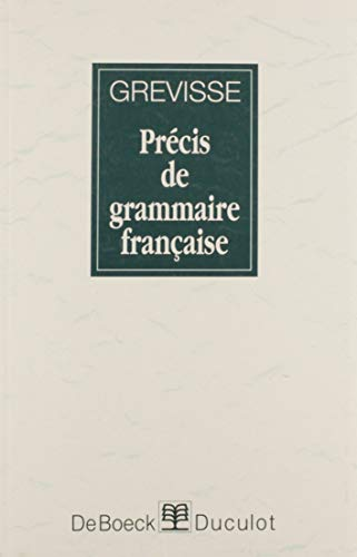 Précis de grammaire francaise