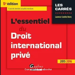 L'essentiel du droit international privé