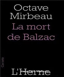 La mort de Balzac