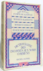 Dictionnaire des inconnus aux noms communs