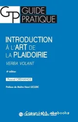 Introduction à l'art de la plaidoirie