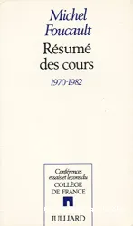 Résumé des cours: 1970-1982