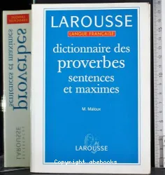 Dictionnaire des proverbes, sentences et maximes