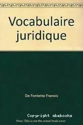 Vocabulaire juridique