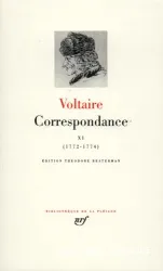 Correspondance. XI, Juillet 1772-décembre 1774