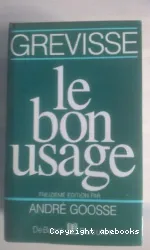 Le Bon usage : grammaire française