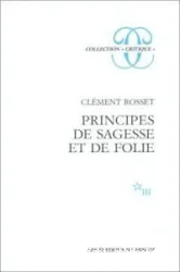 Principes de sagesse et de folie