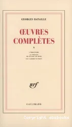 Oeuvres complètes. X, L'érotisme ; Le procès de Gilles de Rais ; Les larmes d'Eros