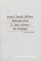 Introduction à une science du langage