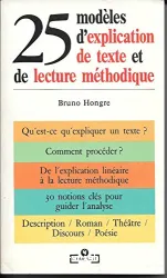 25 modèles d'explication de texte et de lecture méthodique