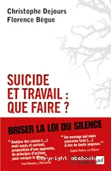 Suicide et travail : que faire ?