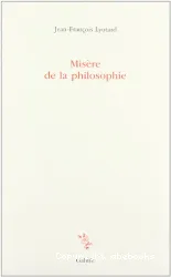 Misère de la philosophie