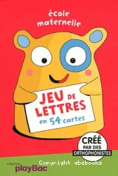 Jeu de lettres en 54 cartes