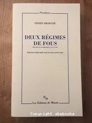 Deux régimes de fous, textes entretiens, 1975-1995