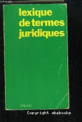 Lexique de termes juridiques