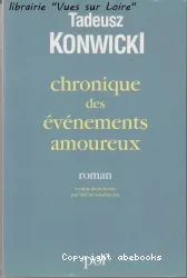 Chronique des événements amoureux