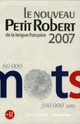 Le Nouveau petit Robert : [2007]