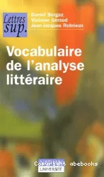 Vocabulaire de l'analyse littéraire