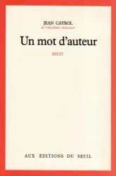 Un mot d'auteur