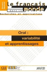 Oral : variabilité et apprentissages