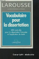 Vocabulaire pour la dissertation