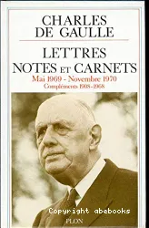 Lettres, notes et carnets. [12], Mai 1969-Novembre 1970 ; Compléments de 1908 à 1968