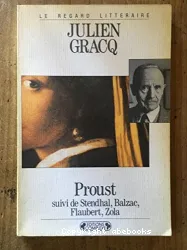 Proust considéré comme terminus suivi de Stendhal, Balzac, Flaubert, Zola