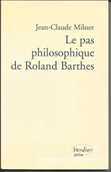 Le pas philosophique de Roland Barthes