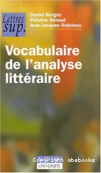 Vocabulaire de l'analyse littéraire